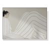 Wall Art 100cmx150cm Abstract Lady White Frame Canvas