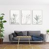 70cmx100cm Lavender Eucalyptus 3 Sets Wood Frame Canvas Wall Art