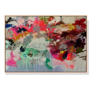 60cmx90cm Abstract Free Flow Wood Frame Canvas Wall Art