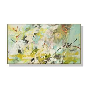 40cmx80cm Summer Dream Gold Frame Canvas Wall Art