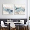 50cmx50cm Blue Mountain 2 Sets Gold Frame Canvas Wall Art