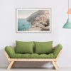 100cmx150cm Italy Amalfi Coast Wood Frame Canvas Wall Art