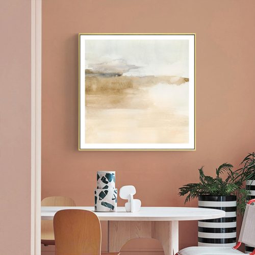 60cmx60cm Atmospheric Edge II Gold Frame Canvas Wall Art