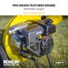 Wood Chipper Petrol Garden Shredder Mulcher with 6.5HP Kohler RH265 Engine