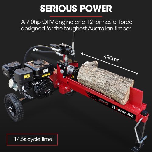 12 Tonne Petrol Hydraulic Wood Log Splitter – HPS400