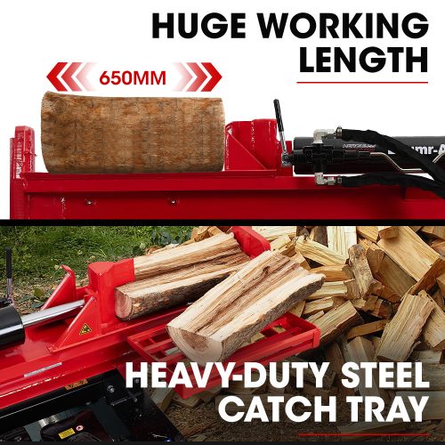 40 Tonne Petrol Hydraulic Horizontal and Vertical Towed Wood Log Splitter – HPS700