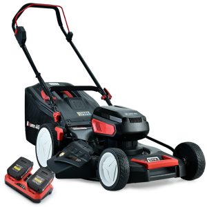 19 Inch Electric Cordless Lawn Mower Kit Battery Powered w/ 2x 4.0Ah Lithium Batteries