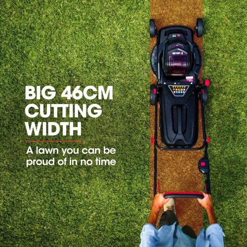 19 Inch Lawn Mower Cordless Electric Lawnmower Kit 56V Lithium Battery Fast Charger
