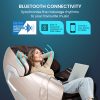FORTIA Cloud 9 MkII Electric Massage Chair Full Body Zero Gravity with Heat and Bluetooth, Cream/Brown