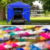 Red Track 3x3m Folding Gazebo Shade Outdoor Pop-Up Navy Foldable Marquee