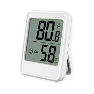 GOMINIMO Thermo Hygrometer No Highlow Record White GO-TH-100-JH