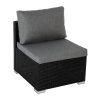 6PCS Outdoor Modular Lounge Sofa Coogee-Black