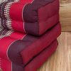 3-Fold Zafu Meditation Cushion Medium Size-RED