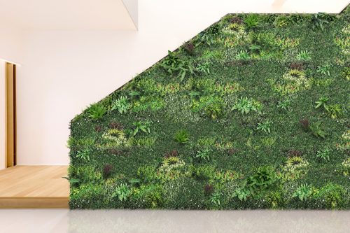 1 SQM Artificial Plant Wall Décor Grass Panels Vertical Garden Tile Fence 1X1M Green