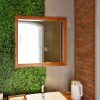 4 x Artificial Plant Wall Grass Panels Vertical Garden Tile Fence 50X50CM Green