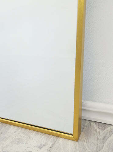 Gold Metal Arch Mirror  – Small 80cm x 100cm