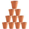 10x 5cm Flower Pot Pots Clay Ceramic Plant Drain Hole Succulent Cactus Nursery Planter