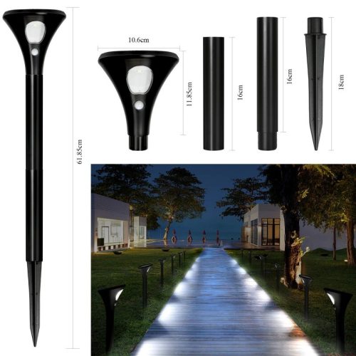 Solar Garden Lights with Spike – Motion Sensor – Two in One package