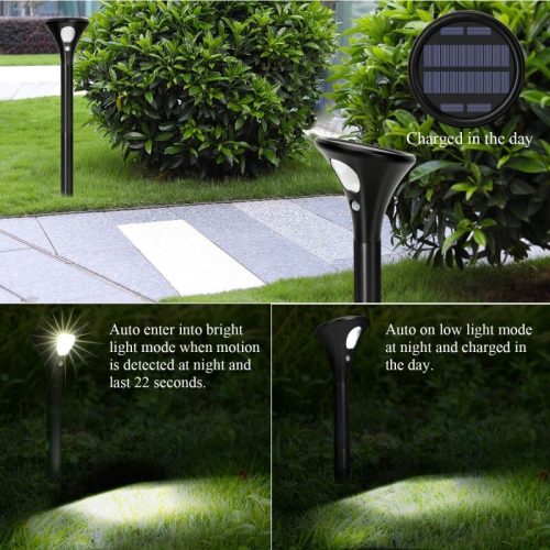 Solar Garden Lights with Spike – Motion Sensor – Two in One package