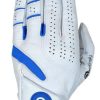 Power Touch Cabretta Leather Golf Glove for Men – White (M)