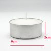Large Tealight Candles 6cm Wide in silver foil cup  10 in a pack – Party Event Wedding BBQ Dinner Romantic Ambience Decor