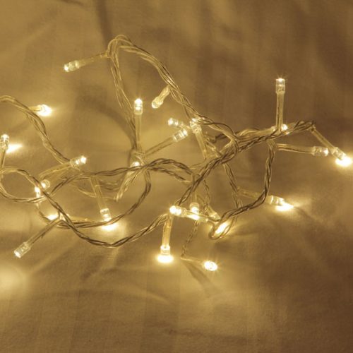 1 Set of 20 LED Plain Warm White Bulb Battery Powered String Lights Christmas Gift Home Wedding Party Bedroom Decoration Table Centrepiece