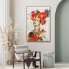 80X120cm Blossom Adorned Light Wood Framed Canvas Wall Art