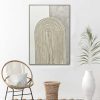 80X120cm Duality’s Embrace Light Wood Framed Hand Painted Canvas Wall Art
