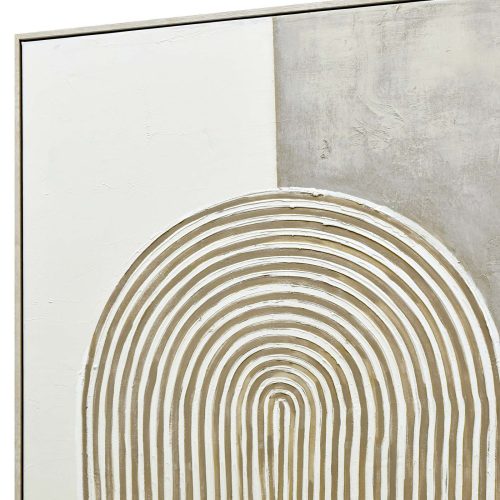 80X120cm Duality’s Embrace Light Wood Framed Hand Painted Canvas Wall Art