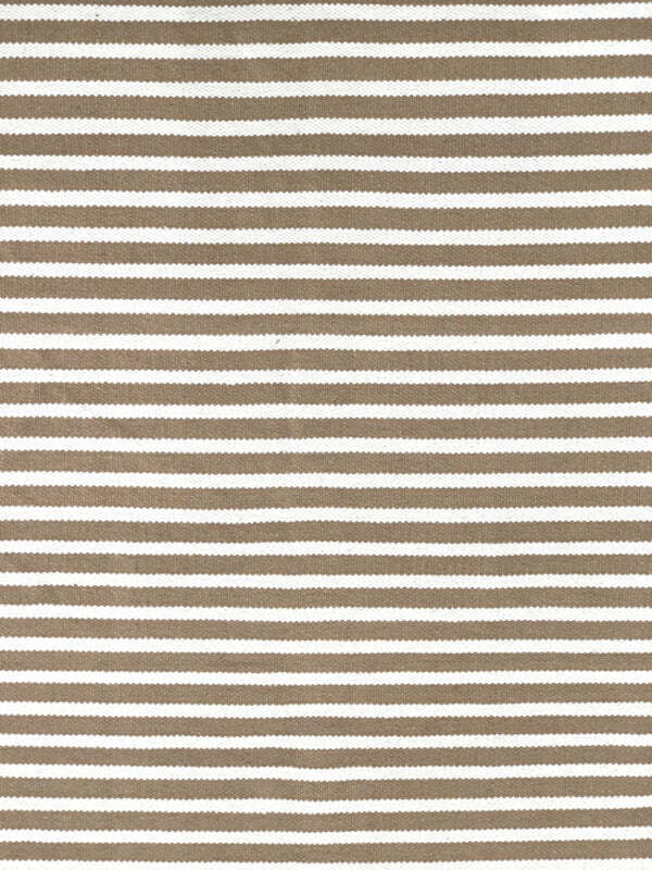 Beige/cream striped cotton kilim rug120x180 cm