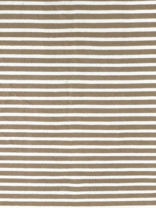 Beige cream striped cotton kilim rug190x250 cm