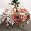 Christmas Table Runner thickened knitted Dining Tablecloth Xmas Party Decor(Garland)