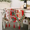 Christmas Table Runner thickened knitted Dining Tablecloth Xmas Party Decor(Garland)