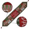 Christmas Table Runner thickened knitted Dining Tablecloth Xmas Party Decor(Elk)