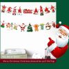 2Pack 3M Christmas Bunting Banners Garland Wall Decor Elk Snowman Party Decor(TO27+TO28)