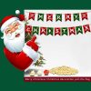 2Pack 3M Christmas Bunting Banners Garland Wall Decor Elk Snowman Party Decor(TO27+TO28)