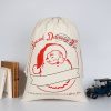 Large Christmas XMAS Hessian Santa Sack Stocking Bag Reindeer Children Gifts Bag, Cream – Special Delivery For