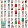 50x70cm Canvas Hessian Christmas Santa Sack Xmas Stocking Reindeer Kids Gift Bag, Cream – Reindeer Express Delivery