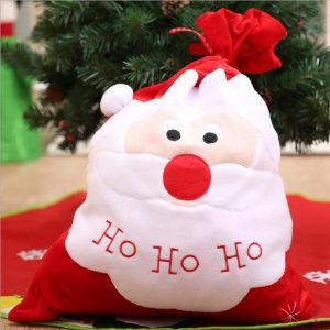 New Christmas Large Jumbo Felt Santa Sack Children Xmas Gifts Candy Stocking Bag, Santa Head (50x70cm)