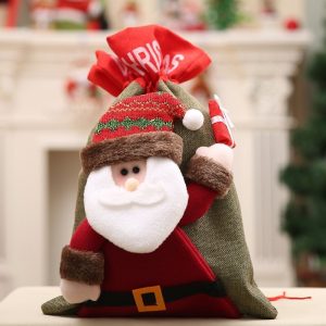 New Christmas Large Jumbo Felt Santa Sack Children Xmas Gifts Candy Stocking Bag, Santa (56x35cm)