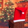 Christmas Chair Covers Tablecloth Runner Decoration Xmas Dinner Party Santa Gift, 10x Chair Covers