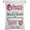 Large Christmas XMAS Hessian Santa Sack Stocking Bag Reindeer Children Gifts Bag, Cream – Santa Express