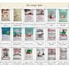 50x70cm Canvas Hessian Christmas Santa Sack Xmas Stocking Reindeer Kids Gift Bag, Cream – Delivery Enclosed Gift