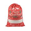 50x70cm Canvas Hessian Christmas Santa Sack Xmas Stocking Reindeer Kids Gift Bag, Red – Reindeer Gift