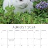 Cute Bunnies – 2024 Square Wall Calendar Pets Animals 16 Months Premium Planner