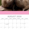 Hugs – 2024 Square Wall Calendar Pets Animals 16 Months Premium Planner New Year