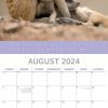 Mother’s Love – 2024 Square Wall Calendar Pets Animals 16 Months Premium Planner