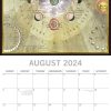 Celestial – 2024 Square Wall Calendar 16 Months Arts Planner Xmas New Year Gift