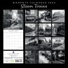 Steam Trains – 2024 Square Wall Calendar 16 Month Black & White Planner New Year
