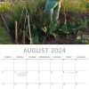 Allotment Gardening – 2024 Square Wall Calendar 16 Months Floral Planner Gift